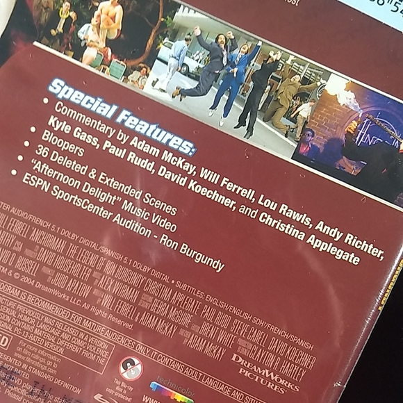 Host Pick Factory Sealed Anchorman: The Legend of Ron Burgundy UNRATED Blu Ray - Picture 5 of 7